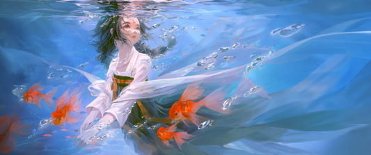 Dream Beneath the Surface wall art in 11x26 canvas print format – available at Snapping Turtle Gallery

