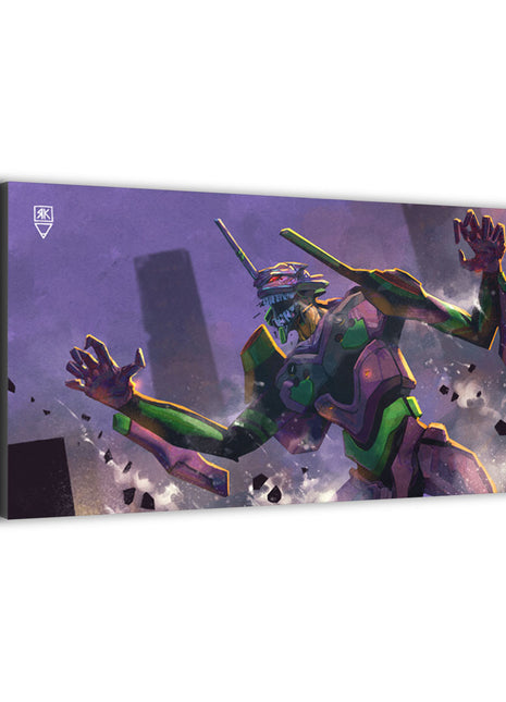 EVA-01 Evangelion Wall Art | Reg Kira Acrylic, Metal & Canvas Print - Snapping Turtle Gallery