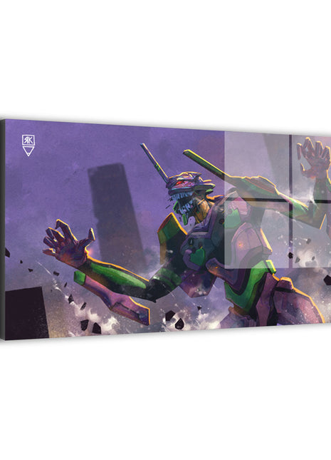 EVA-01 Evangelion Wall Art | Reg Kira Acrylic, Metal & Canvas Print - Snapping Turtle Gallery