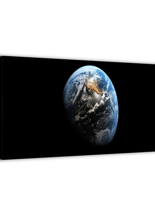Space Wall Art | Earthrise Horizon HD Acrylic, Metal & Canvas Print - Snapping Turtle Gallery
