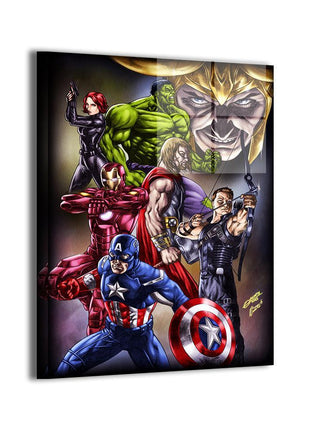 Earths Mightiest Showdown Wall Art | Avengers Comic Team Wall Art | Snapping Turtle Gallery [variant_option1] Print, Premium Wall Art by Snapping Turtle Gallery