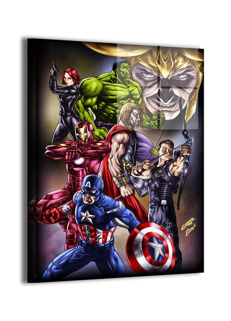 Earths Mightiest Showdown Wall Art | Avengers Comic Team Wall Art | Snapping Turtle Gallery [variant_option1] Print, Premium Wall Art by Snapping Turtle Gallery