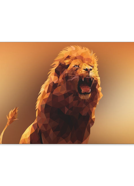 Echo of the Wild – Roaring Lion Wall Art | STG Collection - Snapping Turtle Gallery