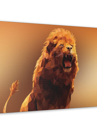 Echo of the Wild – Roaring Lion Wall Art | STG Collection [variant_option1] Print, Premium Wall Art by Snapping Turtle Gallery