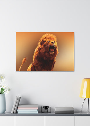 Echo of the Wild – Roaring Lion Wall Art | STG Collection [variant_option1] Print, Premium Wall Art by Snapping Turtle Gallery