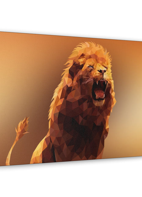 Echo of the Wild – Roaring Lion Wall Art | STG Collection - Snapping Turtle Gallery