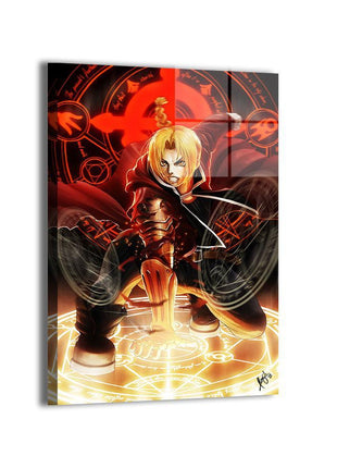 Edward Elric Art | Acrylic, Metal & Canvas - Snapping Turtle Gallery