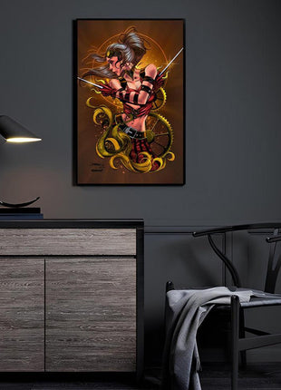 Elektra Wall Art | Marvel Daredevil HD Acrylic, Metal & Canvas Print - Snapping Turtle Gallery