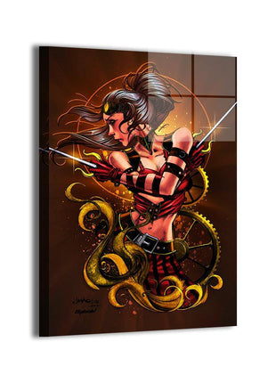 Elektra Wall Art | Marvel Daredevil HD Acrylic, Metal & Canvas Print - Snapping Turtle Gallery