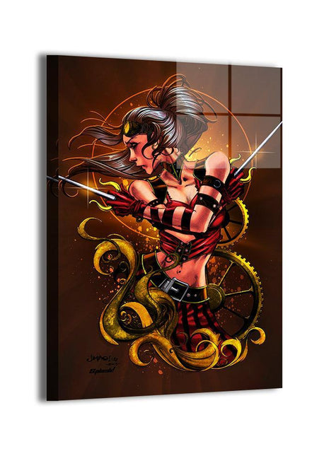 Elektra Wall Art | Marvel Daredevil HD Acrylic, Metal & Canvas Print - Snapping Turtle Gallery