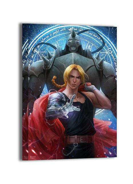 Elric Brothers Wall Art | Fullmetal Alchemist Acrylic, Metal & Canvas - Snapping Turtle Gallery
