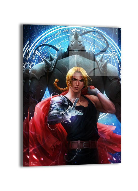 Elric Brothers Wall Art | Fullmetal Alchemist Acrylic, Metal & Canvas - Snapping Turtle Gallery