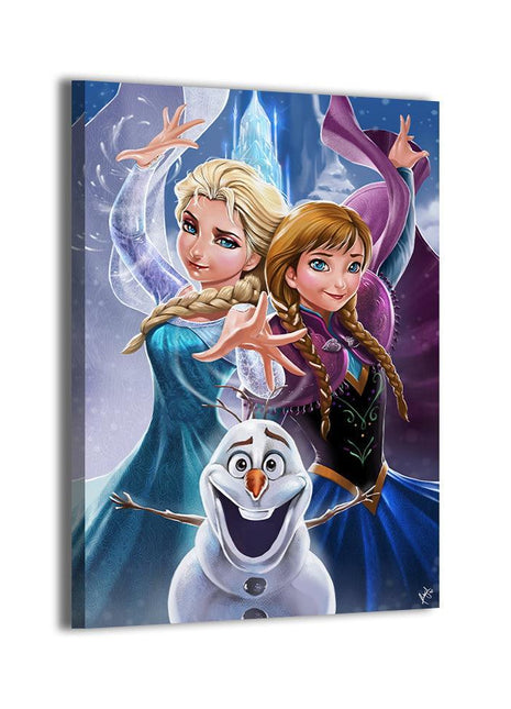 Elsa & Anna Wall Art | Frozen Ultra-HD Acrylic, Metal & Canvas Print - Snapping Turtle Gallery