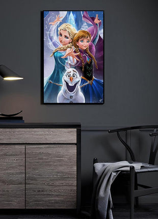 Elsa & Anna Wall Art | Frozen Fan Art | Snapping Turtle Gallery [variant_option1] Print, Premium Wall Art by Snapping Turtle Gallery