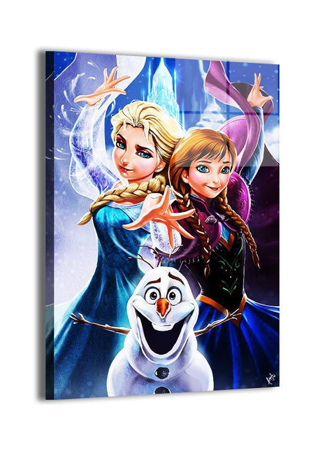 Elsa & Anna Wall Art | Frozen Ultra-HD Acrylic, Metal & Canvas Print - Snapping Turtle Gallery