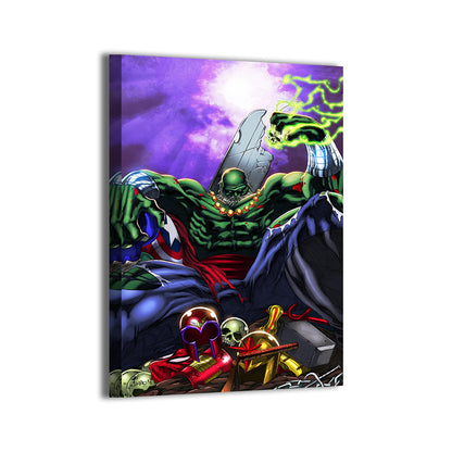 Emerald Tyrant Wall Art Canvas Print – Maestro Hulk by Jimbo Salgado & Splash