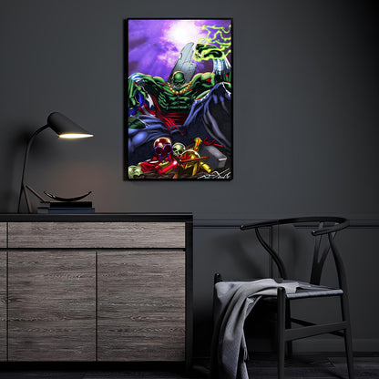 Emerald Tyrant Wall Art Poster Print – Maestro Hulk by Jimbo Salgado & Splash