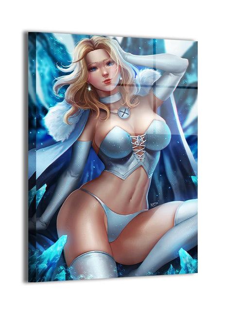 Emma Frost Wall Art | X-Men Marvel Acrylic, Metal & Canvas Print - Snapping Turtle Gallery