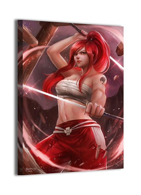 Erza Scarlet Wall Art | Fairy Tail HD Acrylic, Metal & Canvas Print - Snapping Turtle Gallery