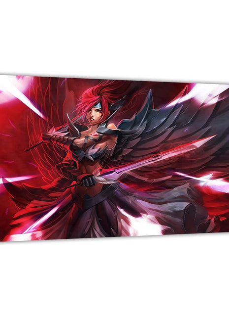 Erza Scarlet Wall Art | Fairy Tail Anime Acrylic, Metal & Canvas Print - Snapping Turtle Gallery