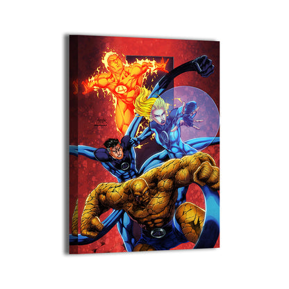 Fantastic Unity Wall Art Canvas Print – Fantastic Four by Chuck Penero & Splash Colors