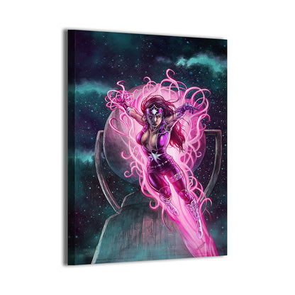 Fatal Star Sapphire Wall Art Canvas Print – Star Sapphire (Fatality) by Geebo Vigonte & Nestor Redulla Jr.