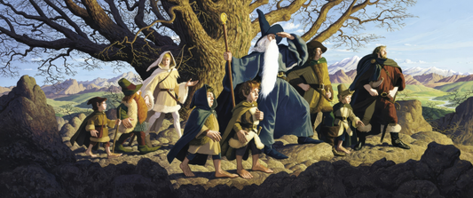 Fellowship of the Journey wall art in 11x26 canvas print format – available at Snapping Turtle Gallery