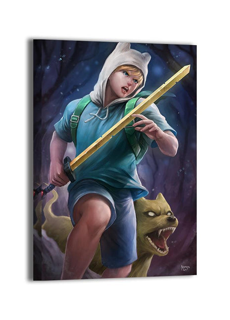 Finn & Jake Wall Art | Adventure Time Fan Art | Snapping Turtle Gallery [variant_option1] Print, Premium Wall Art by Snapping Turtle Gallery