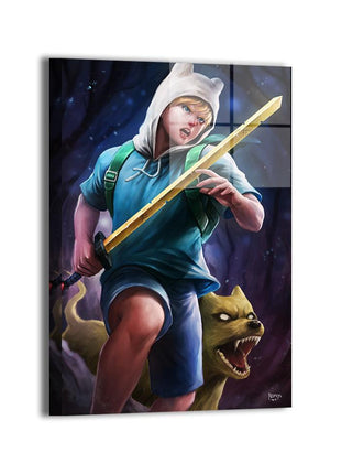 Finn & Jake Wall Art | Adventure Time Acrylic, Metal & Canvas - Snapping Turtle Gallery