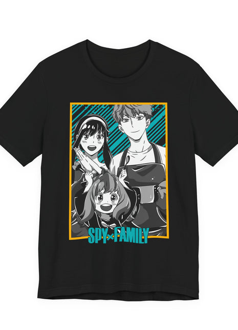 Loid Yor Anya Spy x Family Teal Gold Portrait Shirt - Snapping Turtle Gallery
