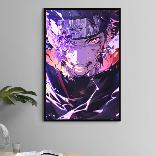 11x17 print of Obito Uchiha with broken mask and glowing eye – Snapping Turtle Gallery