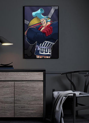 Franky Wall Art | One Piece Acrylic, Metal & Canvas - Snapping Turtle Gallery
