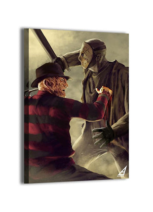 Freddy & Jason Wall Art | Horror Fan Art | Snapping Turtle Gallery [variant_option1] Print, Premium Wall Art by Snapping Turtle Gallery
