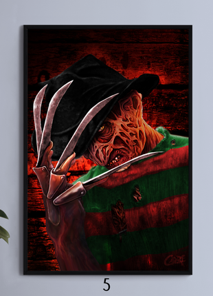 Robert Englund Signed Freddy Krueger Art | Pre-Order - Snapping Turtle Gallery