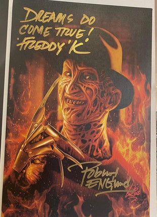 Robert Englund Signed Freddy Krueger Art | Pre-Order - Snapping Turtle Gallery