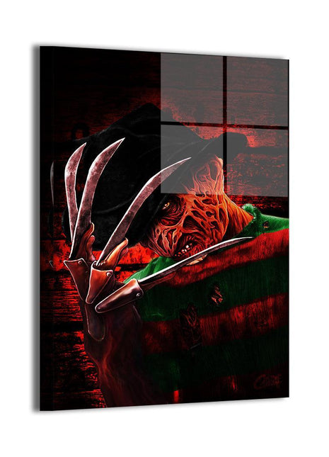 Freddy Krueger Art | Acrylic, Metal & Canvas - Snapping Turtle Gallery