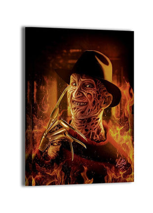 Freddy Krueger Nightmare on Elm Street Art | Acrylic, Metal & Canvas - Snapping Turtle Gallery