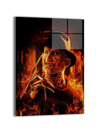 Freddy Krueger Nightmare on Elm Street Art | Acrylic, Metal & Canvas - Snapping Turtle Gallery
