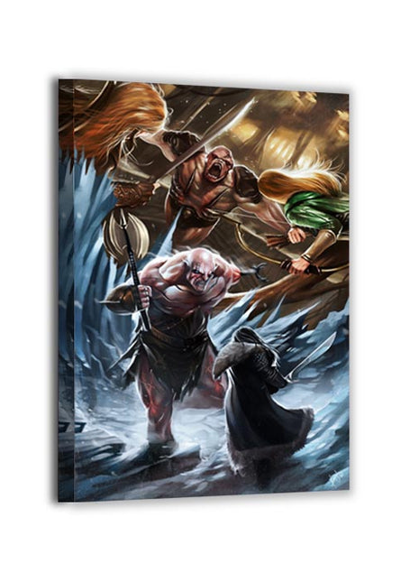 Frozen Pass Ambush Wall Art | The Hobbit Art | Snapping Turtle Gallery [variant_option1] Print, Premium Wall Art by Snapping Turtle Gallery