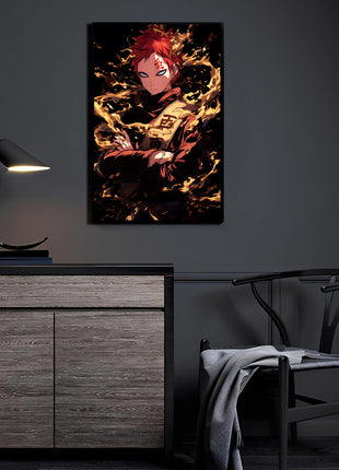 Gaara Wall Art | Naruto Fan Art | Snapping Turtle Gallery [variant_option1] Print, Premium Wall Art by Snapping Turtle Gallery