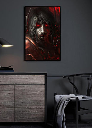 Gabriel Belmont Wall Art | Castlevania Acrylic, Metal & Canvas Print - Snapping Turtle Gallery