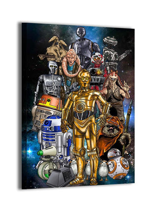 Star Wars Sidekicks Wall Art | Ultra-HD Acrylic, Metal & Canvas Print - Snapping Turtle Gallery