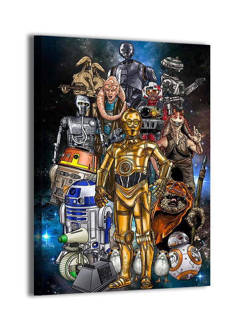 Star Wars Sidekicks Wall Art | Ultra-HD Acrylic, Metal & Canvas Print - Snapping Turtle Gallery
