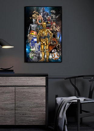 Star Wars Sidekicks Wall Art | Ultra-HD Acrylic, Metal & Canvas Print - Snapping Turtle Gallery