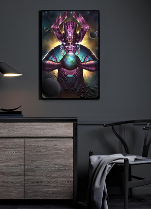 Galactus Marvel Art - Ultra-HD Acrylic & HD Metal Gallery Print - Cosmic Entity Comic Artwork - Premium Wall Decor