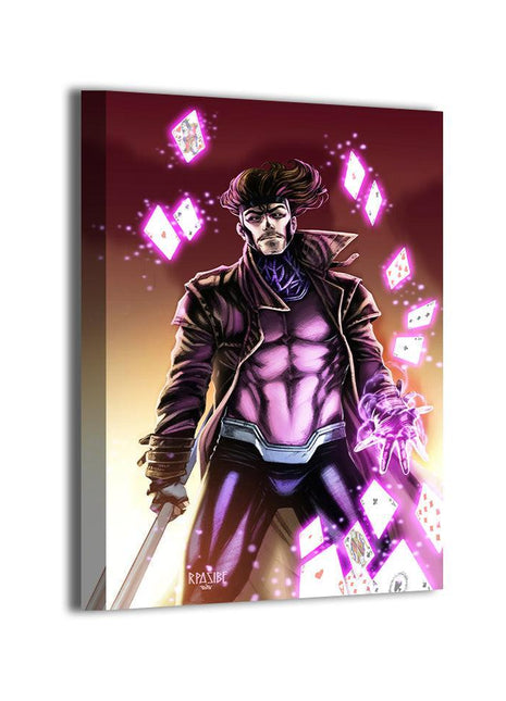 Gambit Wall Art | X-Men Fan Art | Snapping Turtle Gallery [variant_option1] Print, Premium Wall Art by Snapping Turtle Gallery