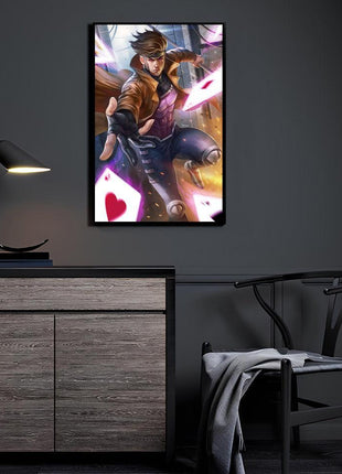 Gambit Wall Art | X-Men Marvel Ultra-HD Acrylic, Metal & Canvas Print - Snapping Turtle Gallery