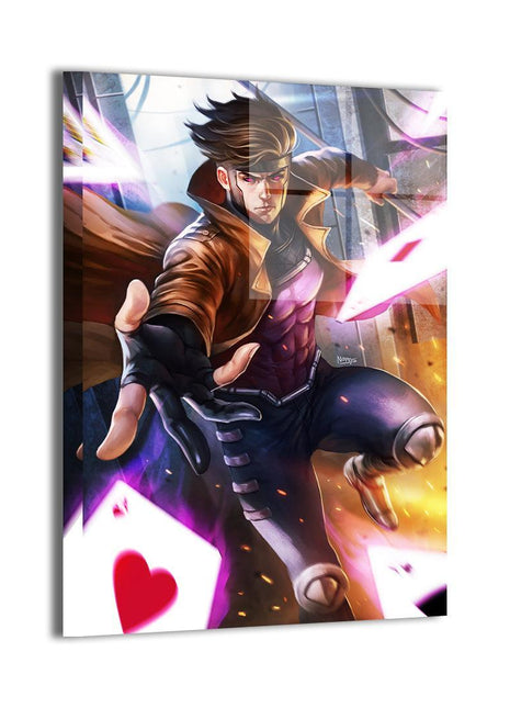 Gambit Wall Art | X-Men Marvel Ultra-HD Acrylic, Metal & Canvas Print - Snapping Turtle Gallery