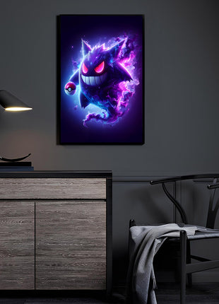 Gengar Wall Art | Pokémon Ultra-HD Acrylic, Metal & Canvas Print - Snapping Turtle Gallery