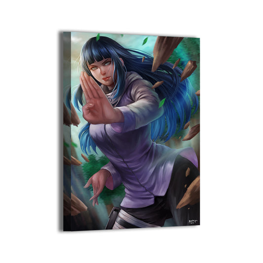 Gentle Fist Grace Wall Art Canvas Print – Hinata (Naruto) by Nopeys
